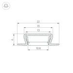 Arlight Профиль MIC-FS-3000 ANOD Алюминий 040719