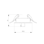 Чаша потолочная встраиваемая SPX-CANOPY-R60-C6.5 WH Arlight Металл 046007