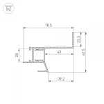 Arlight Профиль СEIL-S18-SHADOW-SIDE-3000 WHITE Алюминий 050501