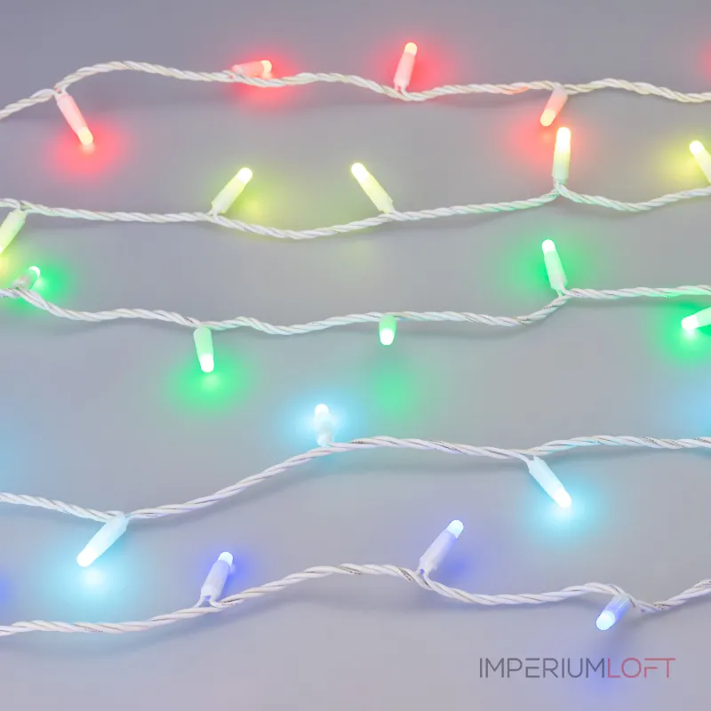 Arlight Светодиодная гирлянда ARD-STRING-CLASSIC-10000-WHITE-100LED-MILK-LIVE RGB-DMX 24В 10Вт Ardecoled IP65 031748