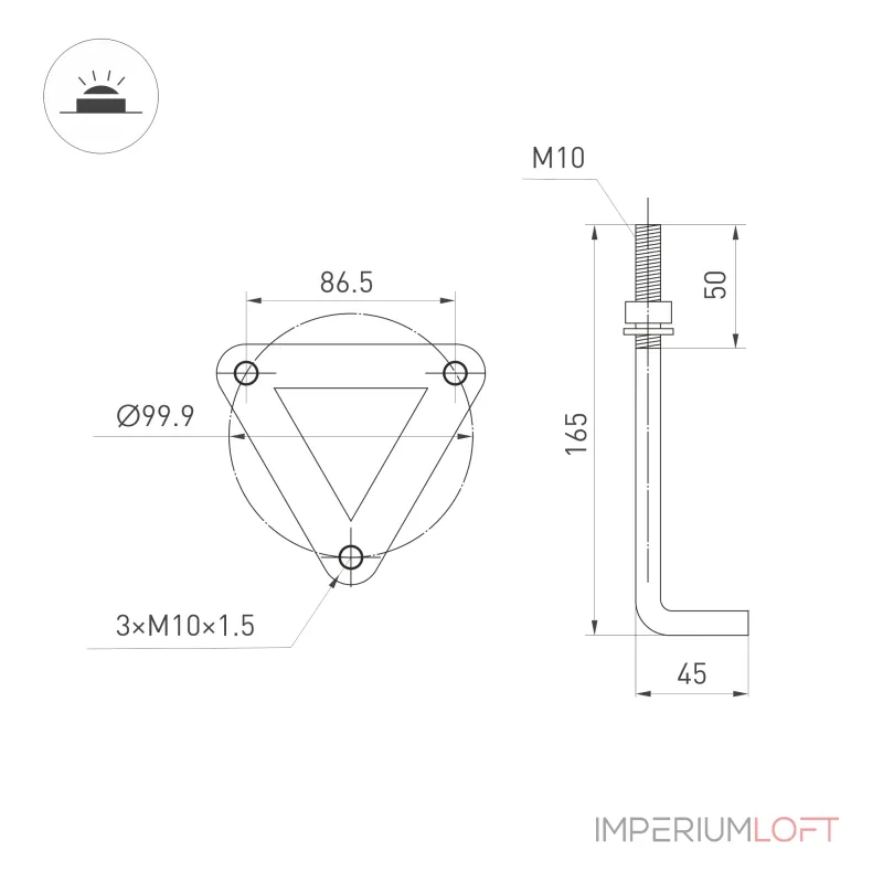 Arlight Светильник LGD-FRESNEL-BOLL-H1200-20Вт Warm3500-MIX GR 290 deg 230В IP65 047688 Arlight Светильник LGD-FRESNEL-BOLL-H1200-20Вт Warm3500-MIX GR 290 deg 230В IP65 047688
