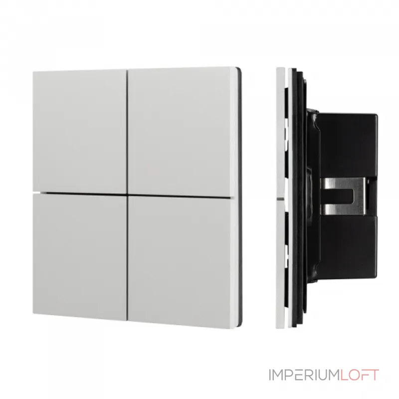 Arlight INTELLIGENT ARLIGHT Кнопочная панель KNX-304-23-IN Silver BUS Frameless IARL IP20 039662 Arlight INTELLIGENT ARLIGHT Кнопочная панель KNX-304-23-IN Silver BUS Frameless IARL IP20 039662