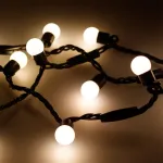 Arlight Светодиодная гирлянда ARD-BALL-CLASSIC-D17.5-10000-BLACK-100LED WARM 230В 7Вт Ardecoled IP65 025584