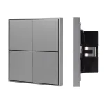Arlight INTELLIGENT ARLIGHT Кнопочная панель KNX-304-23-IN Grey BUS Frame IARL IP20 038402
