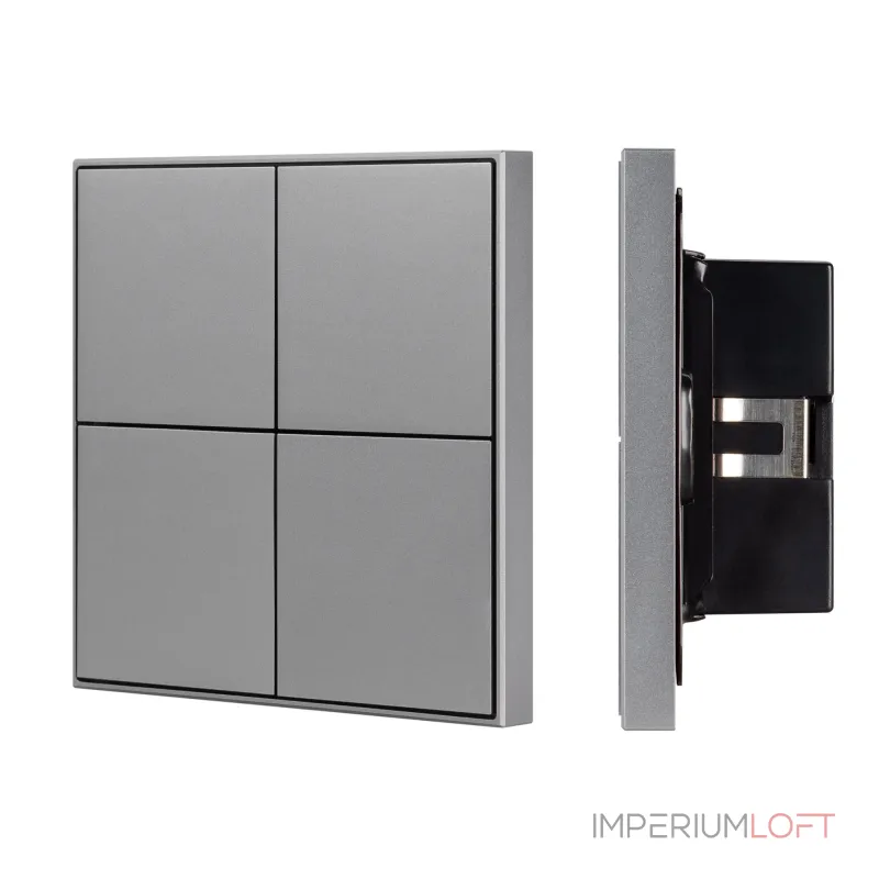 Arlight INTELLIGENT ARLIGHT Кнопочная панель KNX-304-23-IN Grey BUS Frame IARL IP20 038402 Arlight INTELLIGENT ARLIGHT Кнопочная панель KNX-304-23-IN Grey BUS Frame IARL IP20 038402