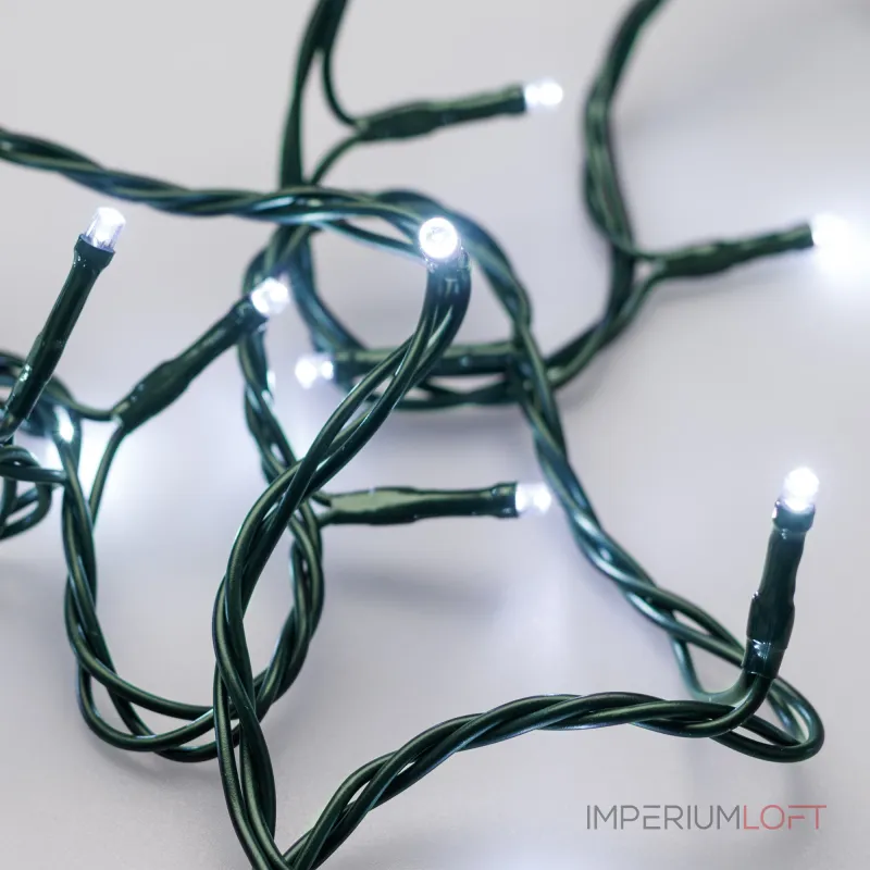 Arlight Светодиодная гирлянда ARD-STRING-HOME-5000-GREEN-50LED-FLASH WHITE 230В 3.5Вт Ardecoled IP20 025767