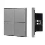 Arlight INTELLIGENT ARLIGHT Кнопочная панель KNX-304-23-IN Grey BUS Frame IARL IP20 038402