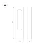 Arlight Светильник LGD-MUSE-BOLL-H900-12Вт Warm3000 DG 296 deg 230В IP65 037523
