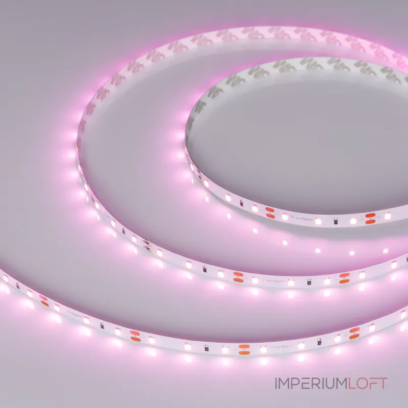 Arlight Лента RT-A60-8mm 12В Pink 4.8 В/м IP20 2835 5м 4.8 Вт/м IP20 013571(2)