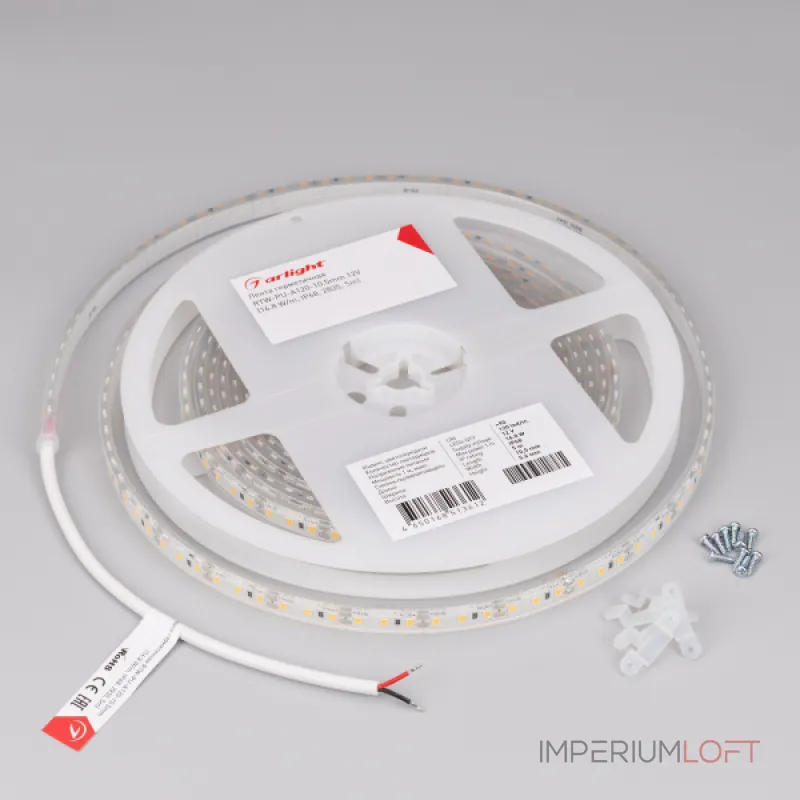 Лента герметичная RTW-PU-A120-10.5mm 12В White6000 16.8 В/м IP68 м 5м Arlight 029596(3) Лента герметичная RTW-PU-A120-10.5mm 12В White6000 16.8 В/м IP68 м 5м Arlight 029596(3)
