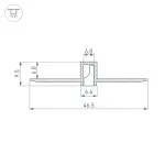 Профиль LINIA7-FANTOM-2000 ANOD Arlight Алюминий 052377