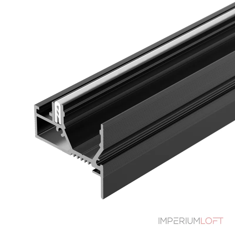 Профиль STRETCH-20-WALL-D-SIDE-2000 BLACK Arlight Алюминий 042947 Профиль STRETCH-20-WALL-D-SIDE-2000 BLACK Arlight Алюминий 042947
