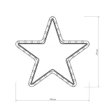 Arlight Фигура ARD-STAR-M1-295x275-36LED Warm 230В 2.5Вт Ardecoled IP65 025312