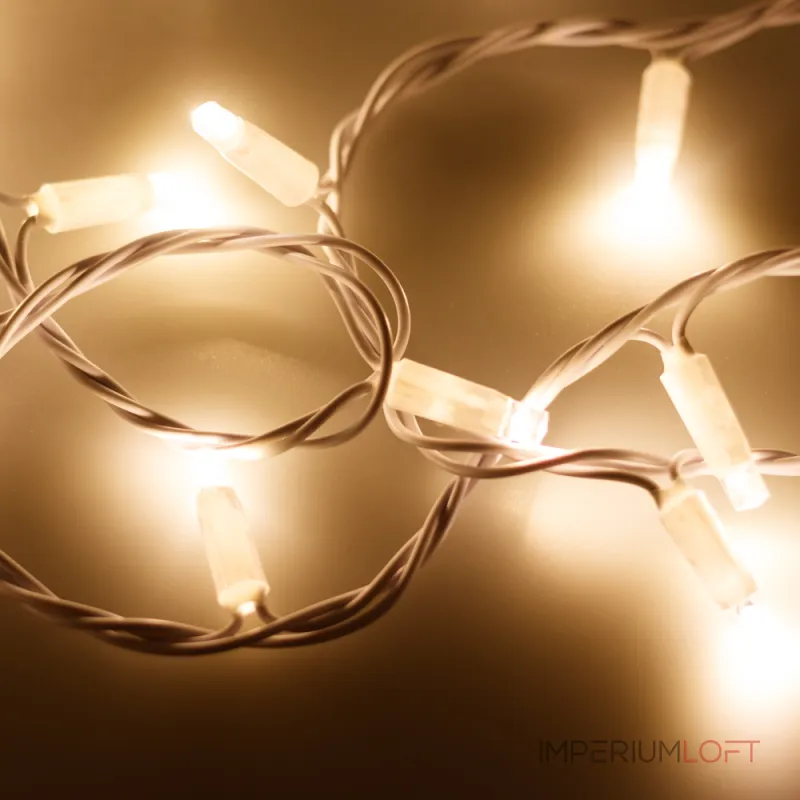 Arlight Светодиодная гирлянда ARD-STRING-PRO-10000-WHITE-100LED-STD WARM 230В 7Вт Ardecoled IP65 025839