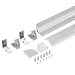 Arlight Профиль с экраном SL-KANT-H30-2000 ANOD+OPAL Алюминий 036846