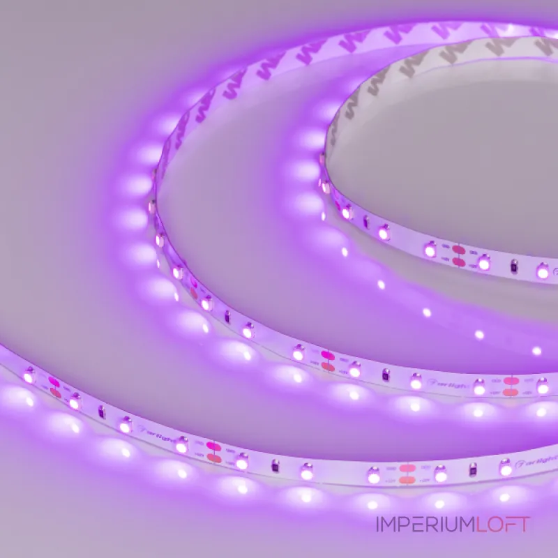 Arlight Лента RT-A60-8mm 12В Pink 4.8 В/м IP20 2835 5м 4.8 Вт/м IP20 013571(2)