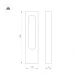 Arlight Светильник LGD-MUSE-BOLL-H900-12Вт Warm3000 DG 296 deg 230В IP65 037523