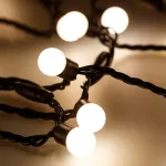 Arlight Светодиодная гирлянда ARD-BALL-CLASSIC-D17.5-10000-BLACK-100LED WARM 230В 7Вт Ardecoled IP65 025584