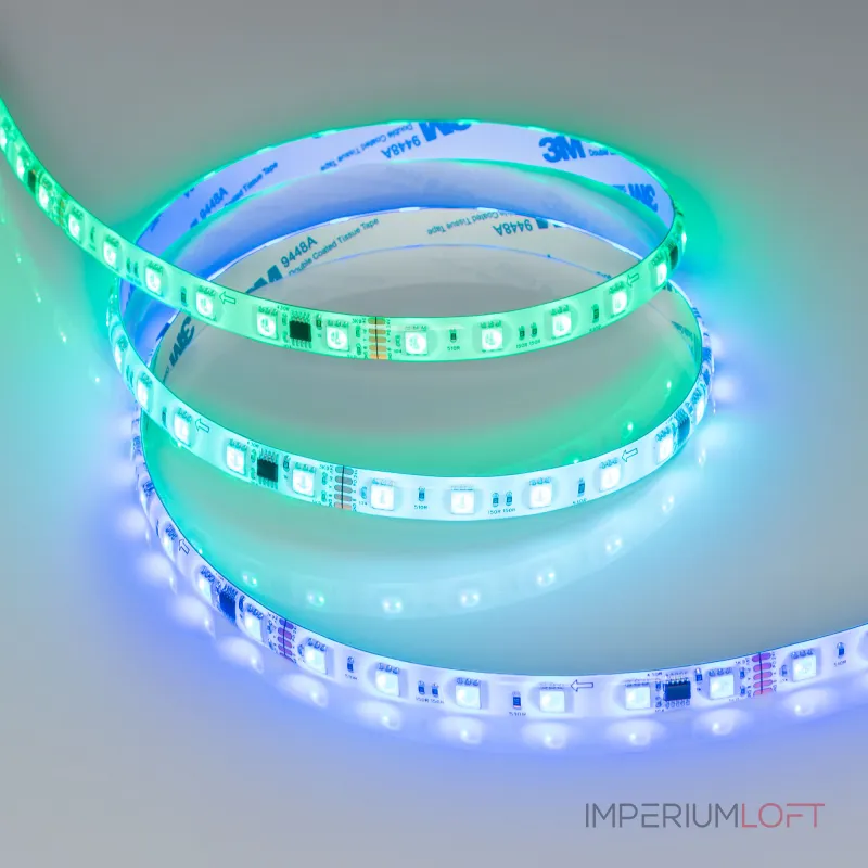Arlight Лента герметичная DMX-SE-B60-10mm 24В RGB-PX6 14 В/м IP65 5060 5м 039607
