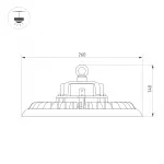 Светильник SP-ARIVA-MOTION-R260-100Вт White5000 BK 90 deg 230В Arlight IP65 052865