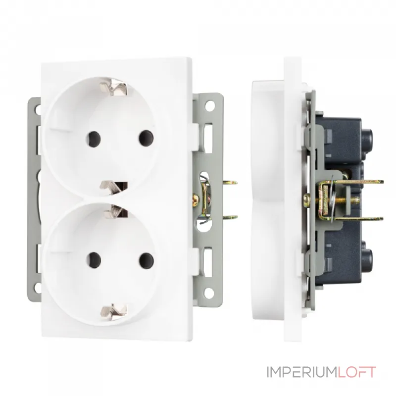 Механизм электрической розетки SCT-MEUD-PL-WH 250В 16A Arlight 043764 Механизм электрической розетки SCT-MEUD-PL-WH 250В 16A Arlight 043764