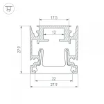Arlight Профиль HR-FACADE-2000 ANOD Алюминий 034946