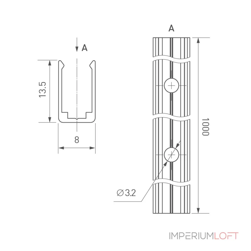 Arlight Профиль ARL-MOONLIGHT-1206-1000 CLEAR 029826