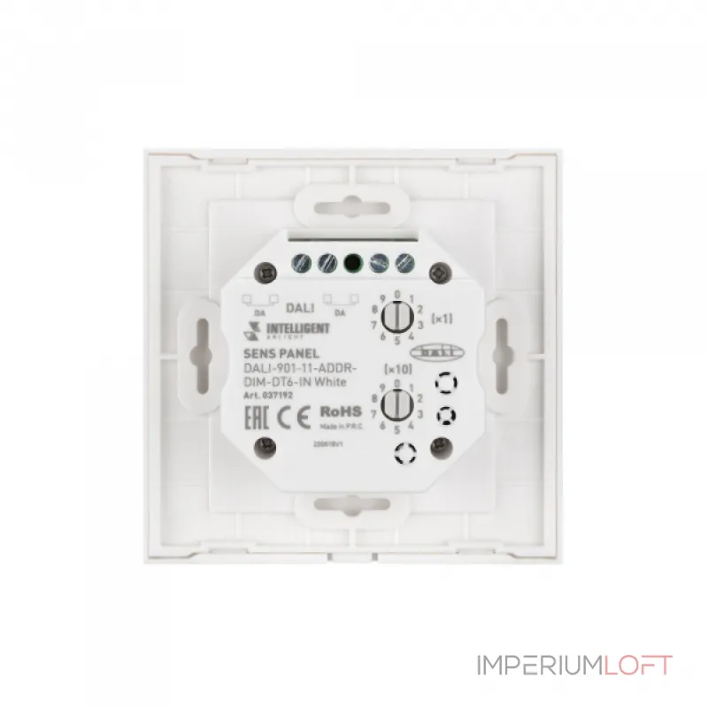 Arlight INTELLIGENT ARLIGHT Сенсорная панель DALI-901-11-ADDR-DIM-DT6-IN White BUS IARL IP20 037192