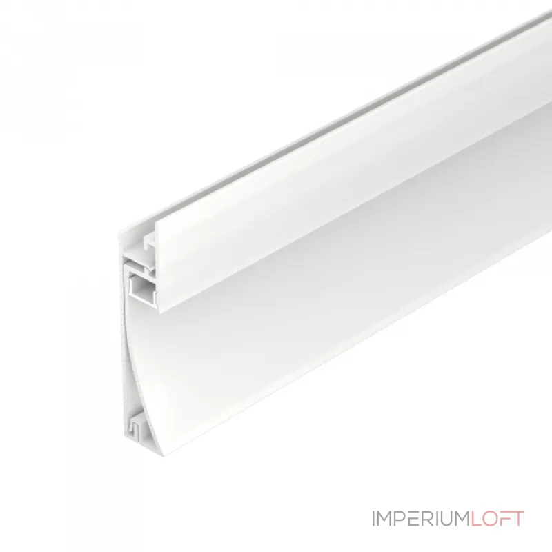 Профиль PLINTUS-H58-F-2000 WHITE Arlight Алюминий 045297