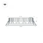 Светильник MS-MIST-BUILT-R187-21Вт Warm3000 WH 110 deg 230В Arlight IP54 041612