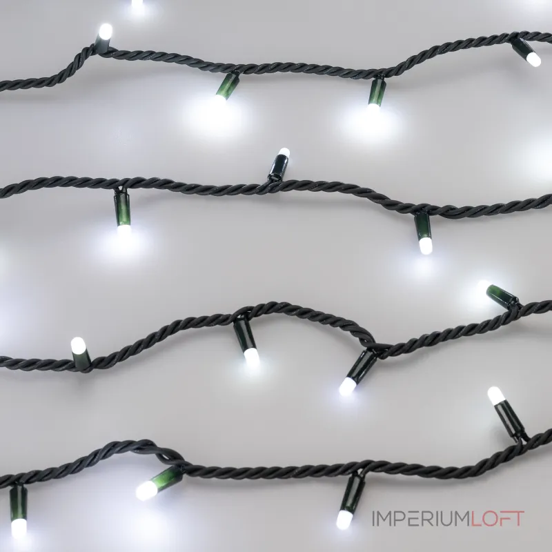 Arlight Светодиодная гирлянда ARD-STRING-PRO-1000-GREEN-100LED-MILK-PULSE White 230В 7Вт Ardecoled IP65 031664