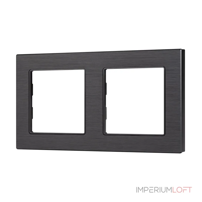 Рамка алюминиевая FRM-PRESTO-ALS-2-BK Arlight 043855