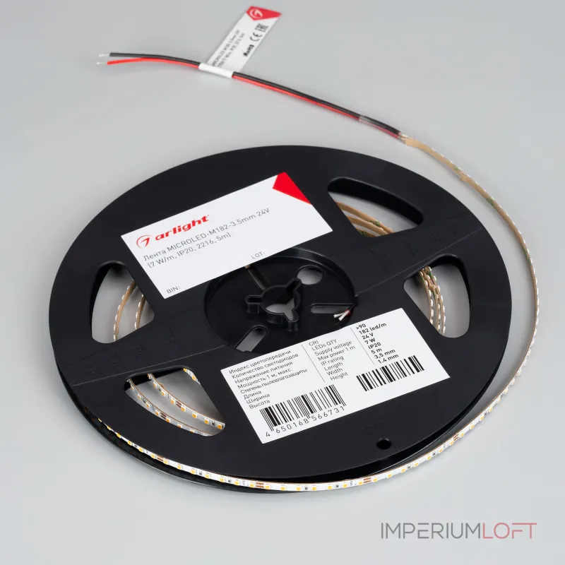 Лента MICROLED-M182-3.5mm 24В Warm3000 7 В/м IP20 2216 5м Arlight узкая 045010 Лента MICROLED-M182-3.5mm 24В Warm3000 7 В/м IP20 2216 5м Arlight узкая 045010