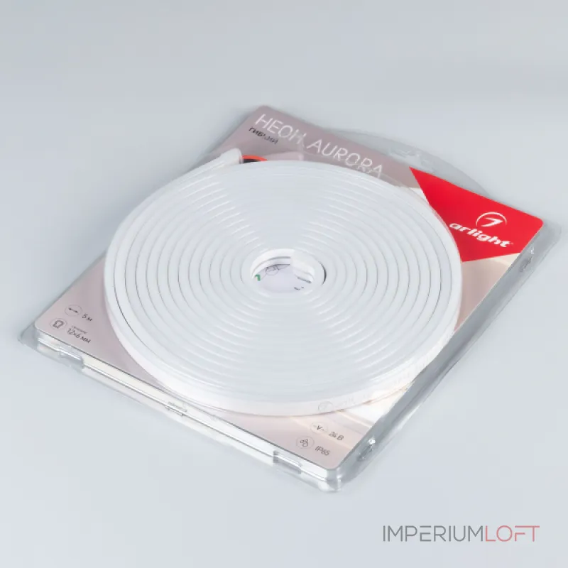 Arlight Лента герметичная AURORA-PS-A120-12x6mm 24В White6000 10 В/м IP65 2835 5м 036673