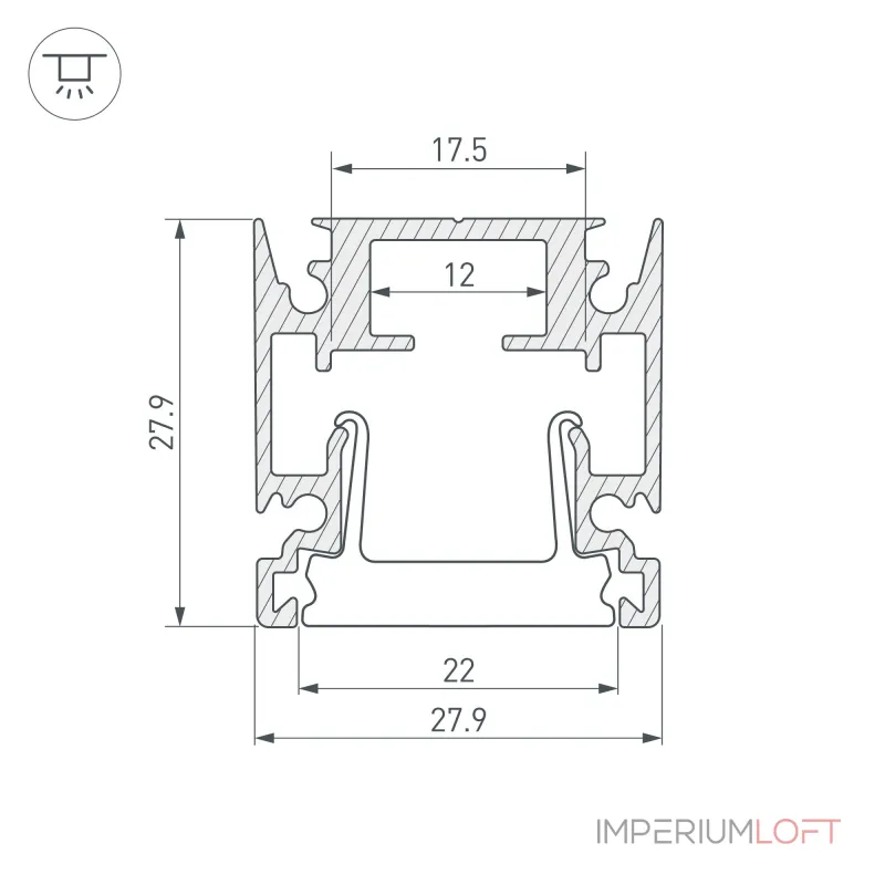 Arlight Профиль HR-FACADE-2000 ANOD Алюминий 034946 Arlight Профиль HR-FACADE-2000 ANOD Алюминий 034946