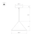 Arlight Светильник SP-MAKOTO-R550-14Вт Warm2700 BK 36 deg 230В TRIAC IP20 054401
