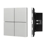 Arlight INTELLIGENT ARLIGHT Кнопочная панель KNX-304-23-IN Silver BUS Frameless IARL IP20 039662