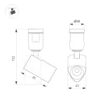Arlight Светильник ART-APRIORI-SPOT-TURN-R45-8Вт Warm3000 GD 36 deg 48В IP20 039287
