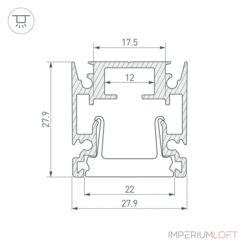 Arlight Профиль HR-FACADE-2000 ANOD Алюминий 034946 Arlight Профиль HR-FACADE-2000 ANOD Алюминий 034946