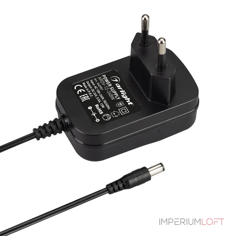 Arlight Блок питания ARDV-12-24BW 24В 0.5A 12Вт Адаптер 36 040951 Arlight Блок питания ARDV-12-24BW 24В 0.5A 12Вт Адаптер 36 040951