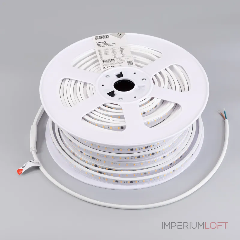 Arlight Лента герметичная ARL-PV-С72-15.5mm 230В White6000 14 В/м IP65 5630 50м 14.4 Вт/м IP65 027051(2)