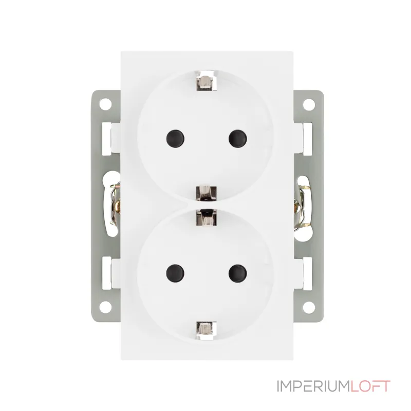 Механизм электрической розетки SCT-MEUD-PL-WH 250В 16A Arlight 043764 Механизм электрической розетки SCT-MEUD-PL-WH 250В 16A Arlight 043764