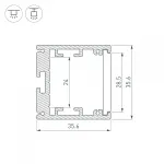 Arlight Профиль SL-ARC-3535-D320-N90 WHITE 260мм дуга 1 из 4 Алюминий 039591