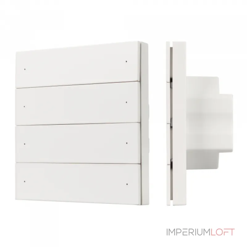Arlight INTELLIGENT ARLIGHT Кнопочная панель SMART-DMX512-801-22-8G-8SC-DIM-IN White 230В 2.4G IARL IP20 037334