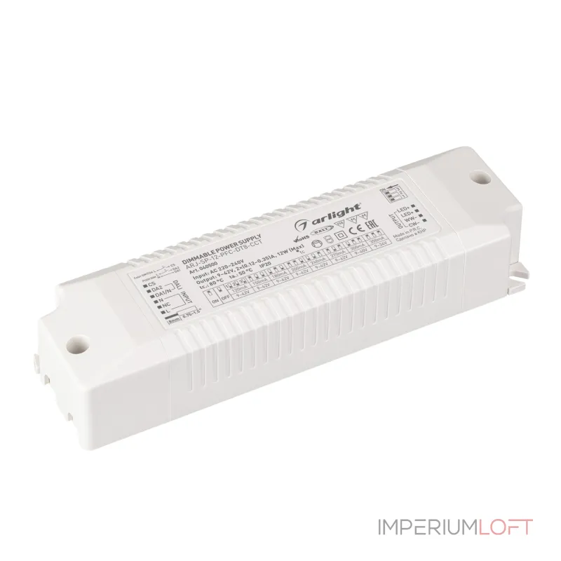 Arlight Блок питания ARJ-SP-12-PFC-DT8-ССT 12Вт 9-42В 0.12-0.35А IP20 040500 Arlight Блок питания ARJ-SP-12-PFC-DT8-ССT 12Вт 9-42В 0.12-0.35А IP20 040500