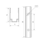 Arlight Держатель AURORA-1608-CLIP ANOD Алюминий 039356