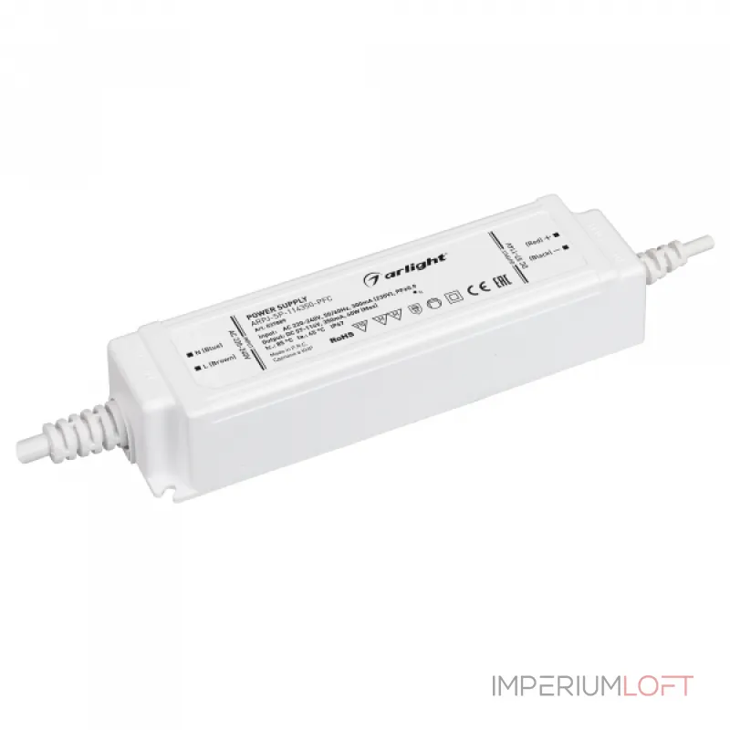 Arlight Блок питания ARPJ-SP-114350-PFC 40Вт 57-114В 0.35A IP67 037889