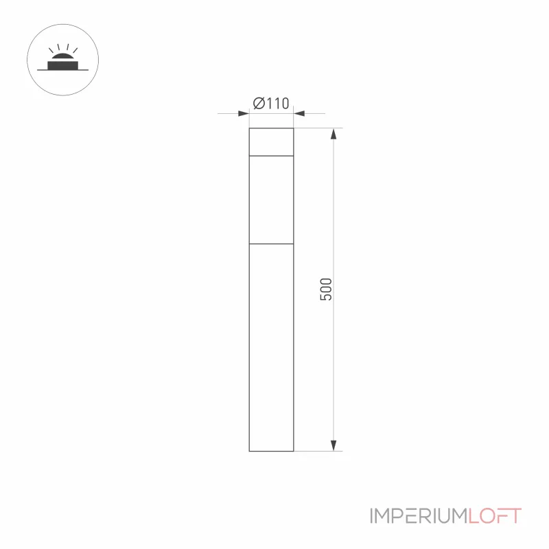 Arlight Светильник LGD-STEM-BOLL-H500-10Вт Warm3000 GR 185 deg 230В IP65 029966 Arlight Светильник LGD-STEM-BOLL-H500-10Вт Warm3000 GR 185 deg 230В IP65 029966