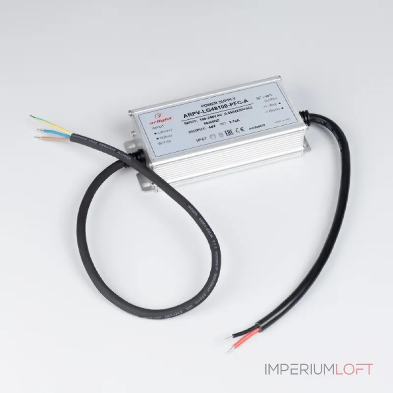 Arlight Блок питания ARPV-LG48100-PFC-A 48В 2.12A 100Вт IP67 030035 Arlight Блок питания ARPV-LG48100-PFC-A 48В 2.12A 100Вт IP67 030035