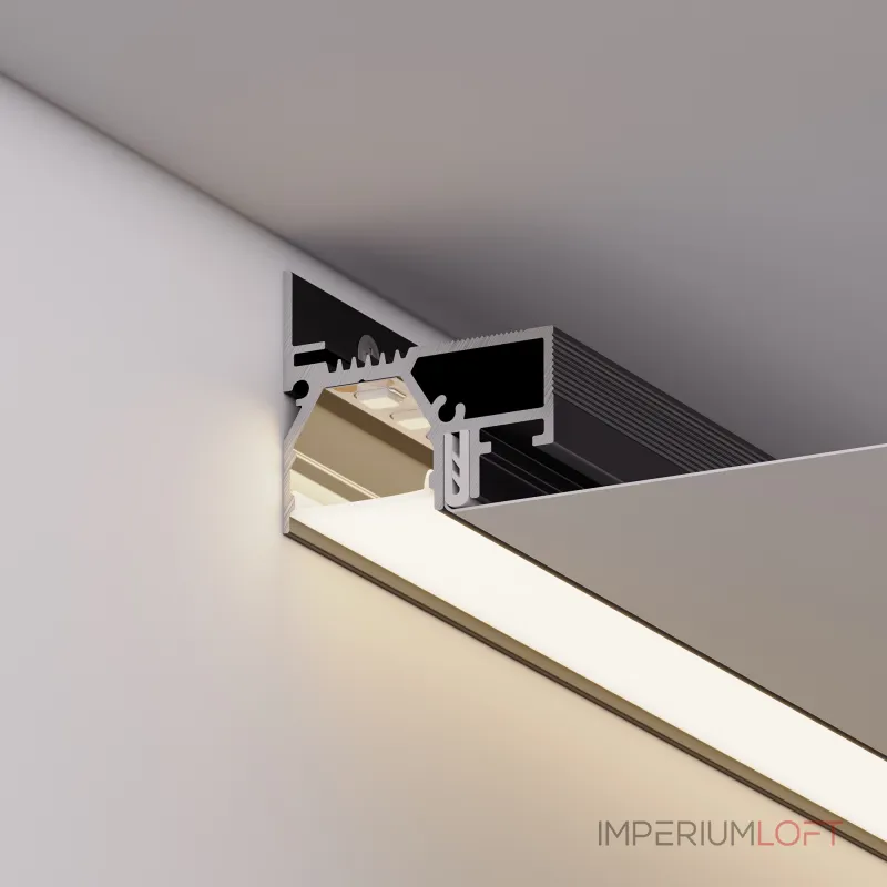 Профиль STRETCH-20-WALL-D-SIDE-2000 BLACK Arlight Алюминий 042947 Профиль STRETCH-20-WALL-D-SIDE-2000 BLACK Arlight Алюминий 042947
